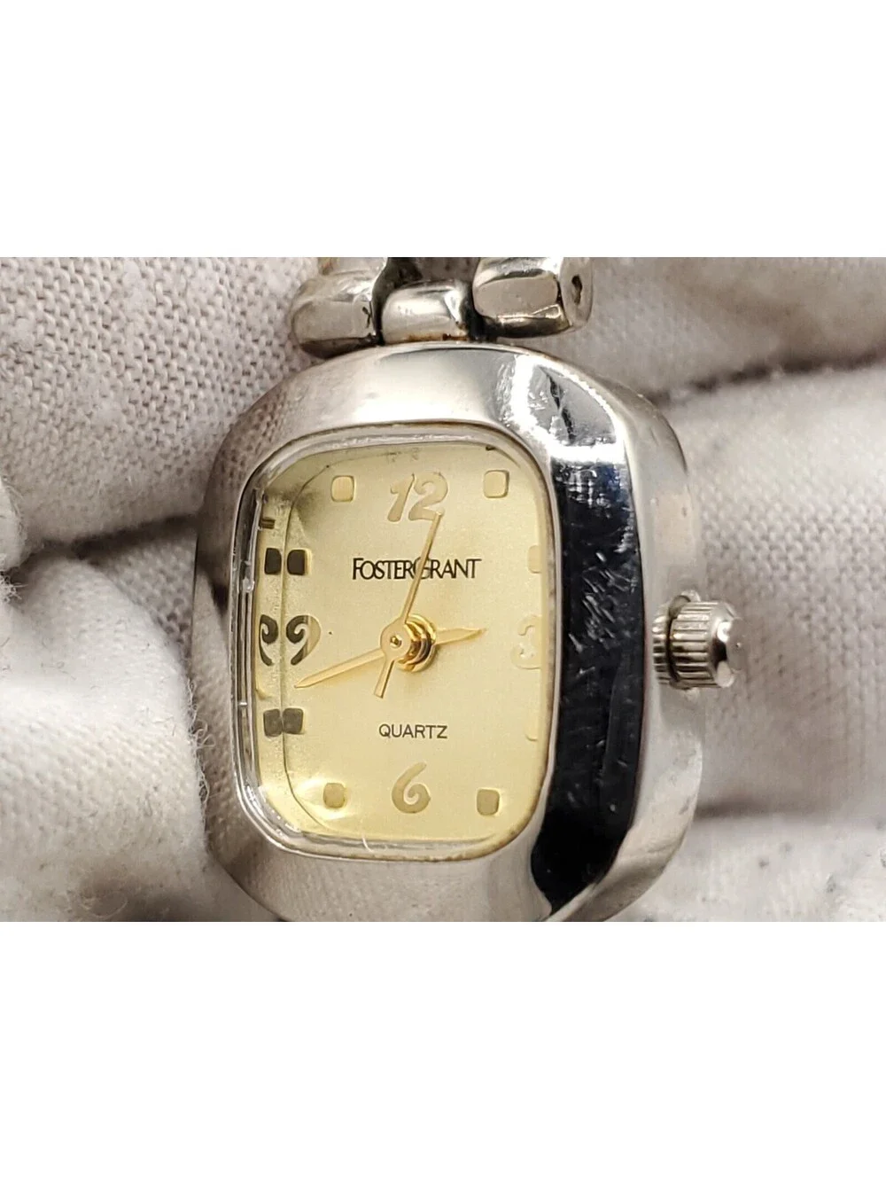 Foster Grant Quartz Watch Womens New Battery Two-Tone Dial 20mm